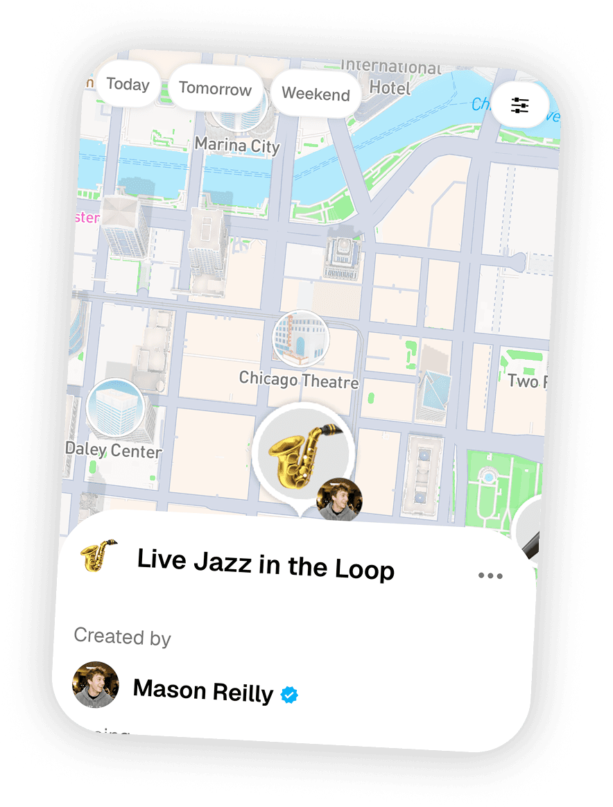 Live jazz pin on the map